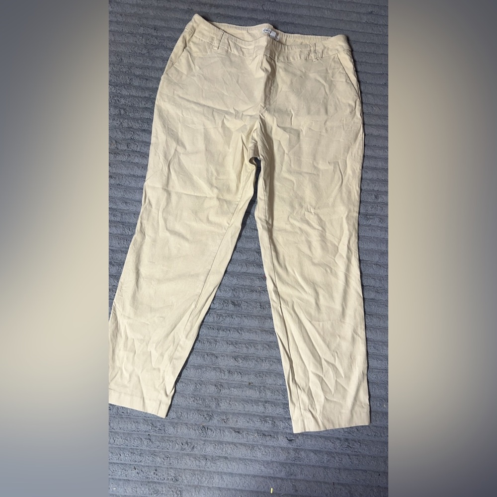 Cato Women's Cream Pantsuit Pants